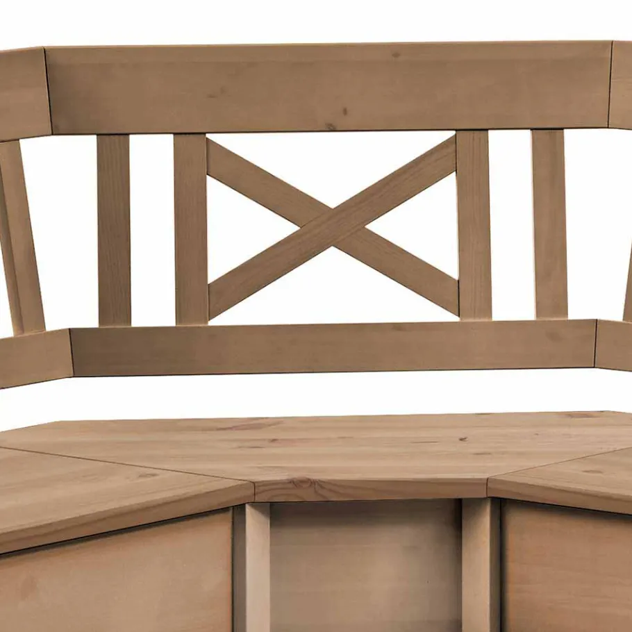 Best Landhaus Eckbank Giurgia mit Stauraum Sitzbank