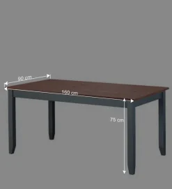 Best Landhaus Essgruppe in Grau - Nepplan (fünfteilig) Sitzgruppe