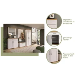 Sale Landhaus Flureinrichtung Set - Tocella (dreiteilig) Garderoben