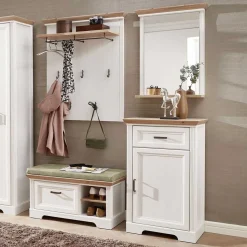 Best Landhaus Flurmöbel Kombi - Nurelcas (vierteilig) Garderoben