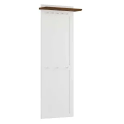 Outlet Landhaus Garderobenpaneel aus Kiefer zweifarbig - Zalya Garderoben