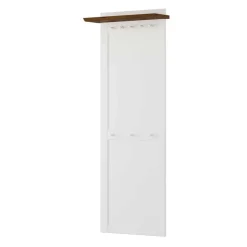 Outlet Landhaus Garderobenpaneel aus Kiefer zweifarbig - Zalya Garderoben