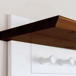 Outlet Landhaus Garderobenpaneel aus Kiefer zweifarbig - Zalya Garderoben