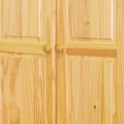 Outlet Landhaus Holz Kleiderschrank mit Kugelfüßen - Kascanu Kleiderschränke|Schränke