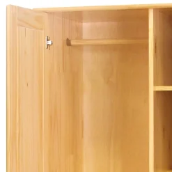 Outlet Landhaus Holz Kleiderschrank mit Kugelfüßen - Kascanu Kleiderschränke|Schränke