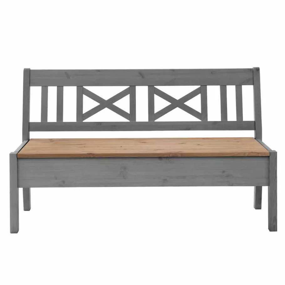 Best Landhaus Holzbank Jytte drei Sitzplätze Sitzbank