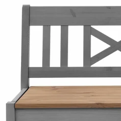 Best Landhaus Holzbank Jytte drei Sitzplätze Sitzbank