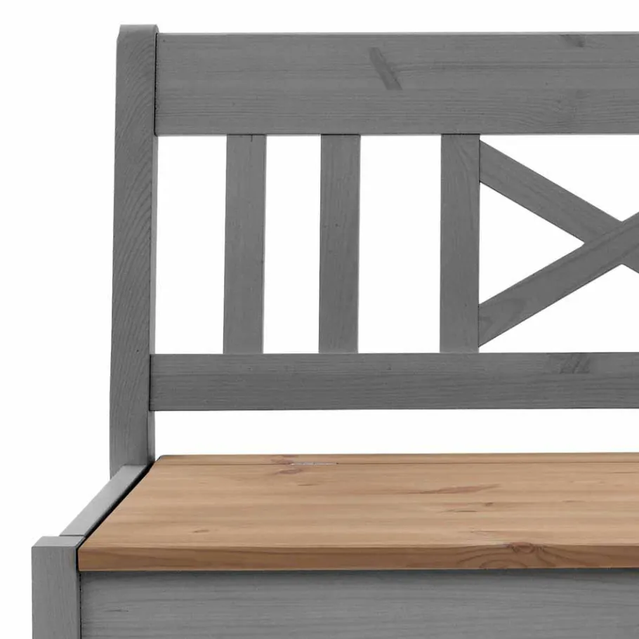 Best Landhaus Holzbank Jytte drei Sitzplätze Sitzbank