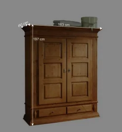 Hot Landhaus Kleiderschrank aus Fichte - Futura Kleiderschränke