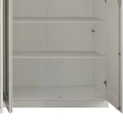 New Landhaus Kleiderschrank in Weiß und Kiefer Grau - Caneon Kleiderschränke|Schränke