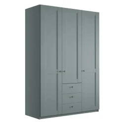 New Landhaus Kleiderschrank in Graugrün - Rajavo Kleiderschränke|Schränke