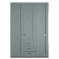 New Landhaus Kleiderschrank in Graugrün - Rajavo Kleiderschränke|Schränke