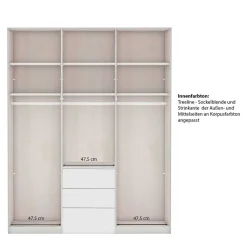 New Landhaus Kleiderschrank in Graugrün - Rajavo Kleiderschränke|Schränke