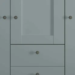 New Landhaus Kleiderschrank in Graugrün - Rajavo Kleiderschränke|Schränke
