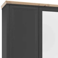 Outlet Landhaus Kleiderschrank mit Spiegel - Zenuvra Kleiderschränke