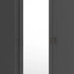 Outlet Landhaus Kleiderschrank mit Spiegel - Zenuvra Kleiderschränke