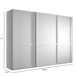 Landhaus Kleiderschrank mit drei Schwebetüren - Flinn Kleiderschränke