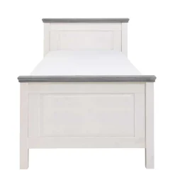 Clearance Landhaus Massivholzbett in Weiß & Grau - Mirandesca Betten