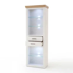 Sale Landhaus MDF Regal mit Glasböden - Samula Regale|Vitrinen