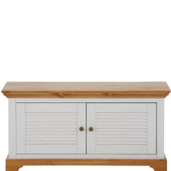 Online Landhaus Schuhbank in Weiß & Honig - Axdonira Sitzbank