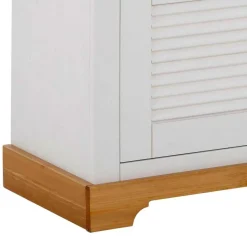 Online Landhaus Schuhbank in Weiß & Honig - Axdonira Sitzbank