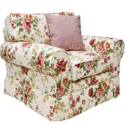 Sale Landhaus Sessel mit Blumen Muster - Aurelius Sessel