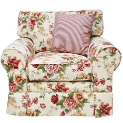 Sale Landhaus Sessel mit Blumen Muster - Aurelius Sessel