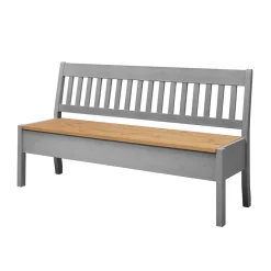 Best Landhaus Sitzbank in Grau mit Natur - Ziamora Sitzbank