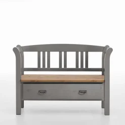 Online Landhaus Sitzbank Jytte mit Lehne Sitzbank