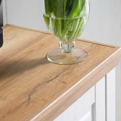 Sale Landhaus TV Element in Weiß & Eichefarben - Samula Tv & Hifi-Möbel|Lowboards