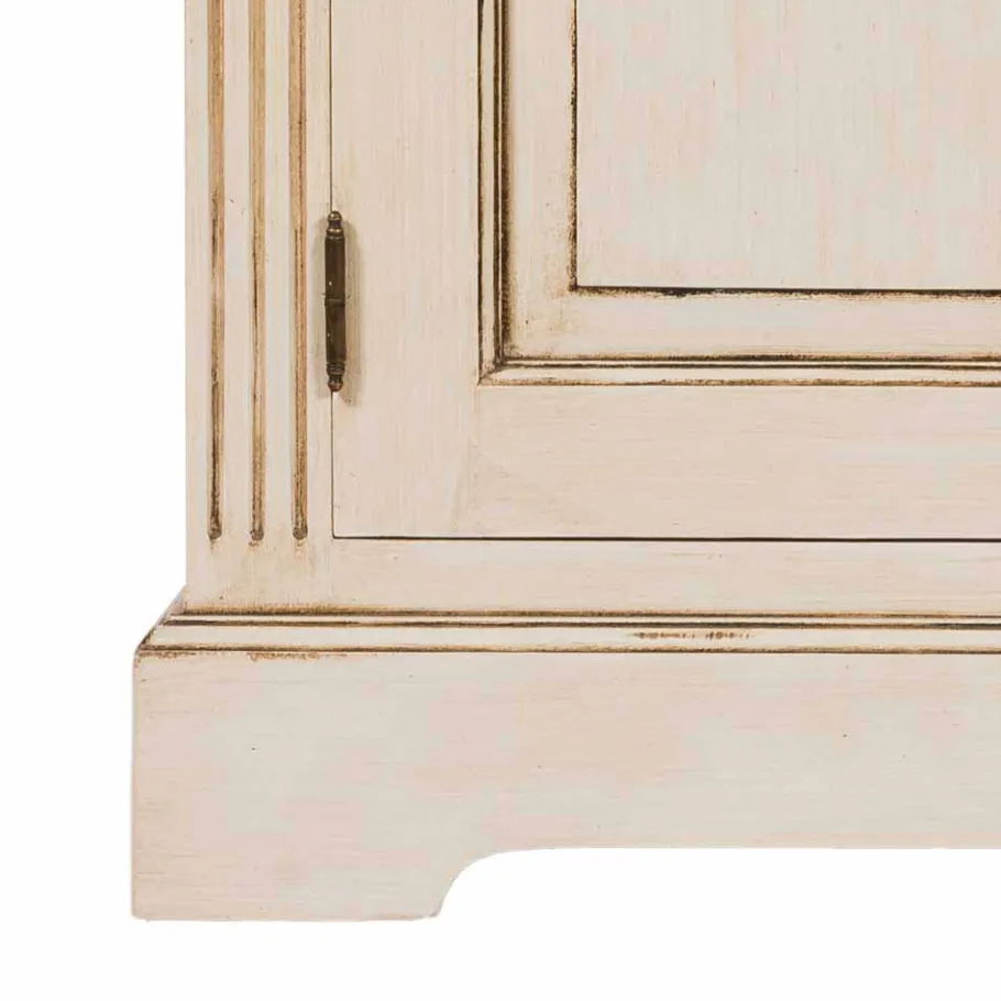 Best Landhaus Vitrine in Creme Weiß - Helsing Vitrinen|Schränke