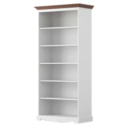 Best Landhaus-Bücherregal mit sechs Fächern - Manipur Regale