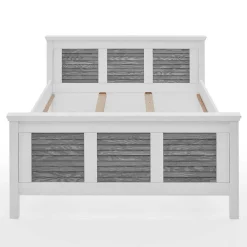 Best Landhausbett in Weiß & Grau - Urezzas Betten