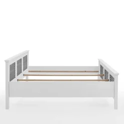 Best Landhausbett in Weiß & Grau - Urezzas Betten