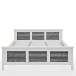 Best Landhausbett in Weiß & Grau - Urezzas Betten
