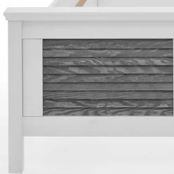 Best Landhausbett in Weiß & Grau - Urezzas Betten