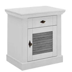 Best Landhausbett in Weiß & Grau - Urezzas Betten