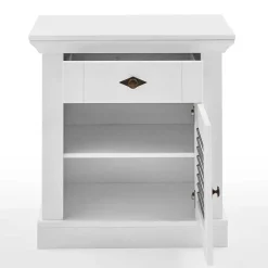 Best Landhausbett in Weiß & Grau - Urezzas Betten