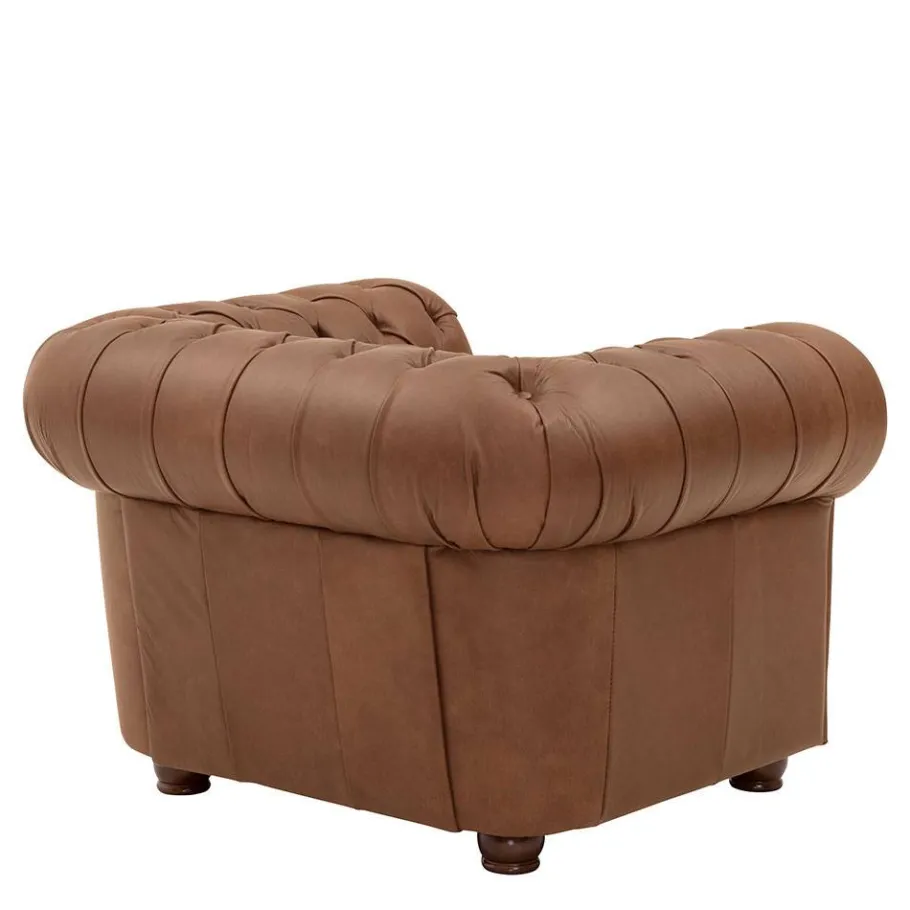 Sale Leder Polstergarnitur Chesterfield - Gonron (dreiteilig) Sitzgruppe