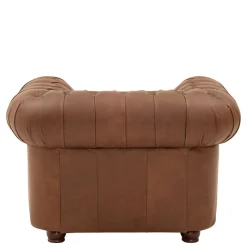 Sale Leder Polstergarnitur Chesterfield - Gonron (dreiteilig) Sitzgruppe