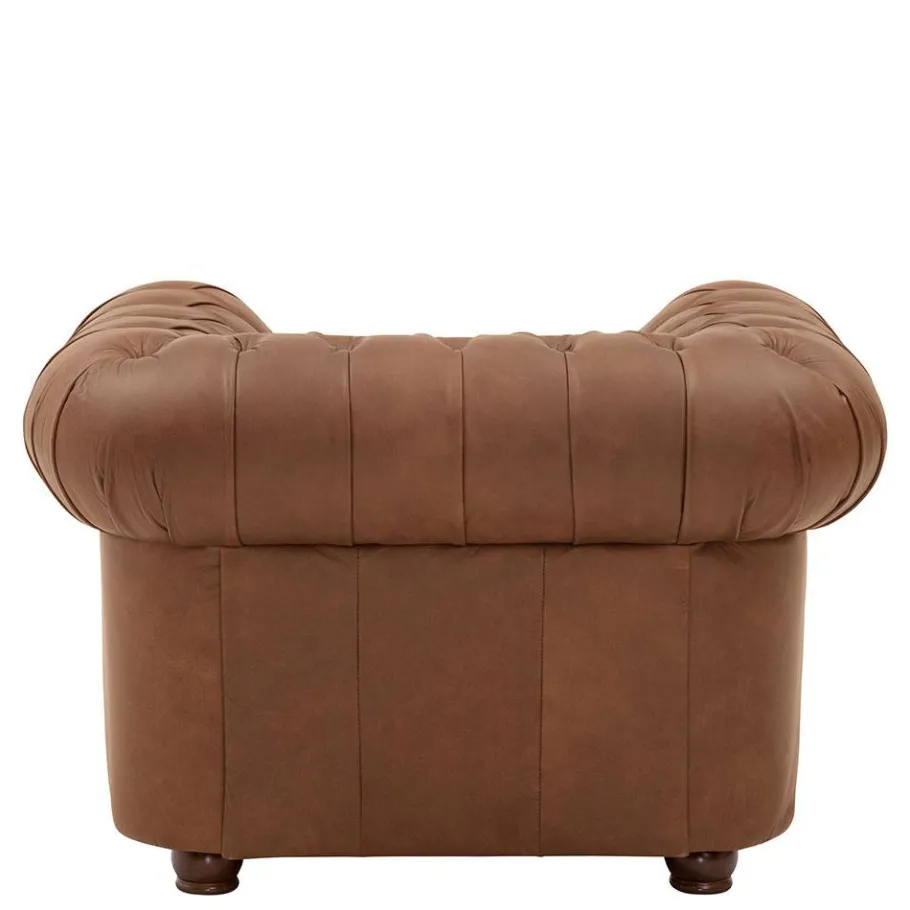 Sale Leder Polstergarnitur Chesterfield - Gonron (dreiteilig) Sitzgruppe