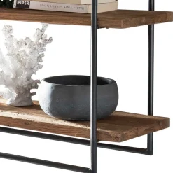 Sale Loft Wandregal aus Teak Holz & Metall - Teako Regale