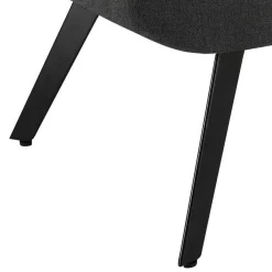 Sale Lounge Sessel mit Hocker in Anthrazit - Mook (zweiteilig) Sessel