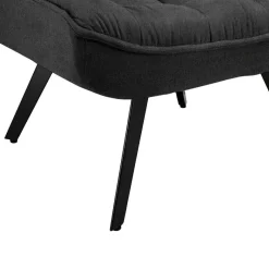 Sale Lounge Sessel mit Hocker in Anthrazit - Mook (zweiteilig) Sessel