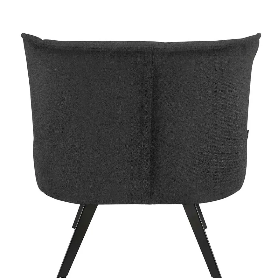 Sale Lounge Sessel mit Hocker in Anthrazit - Mook (zweiteilig) Sessel