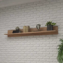 Sale 1,6m breites Hängeboard in Eiche Dekor - Aberdeen Regale