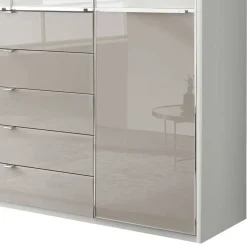 Best 1,98m Kombi-Kleiderschrank mit Glasfront - Pascan Kleiderschränke|Schränke