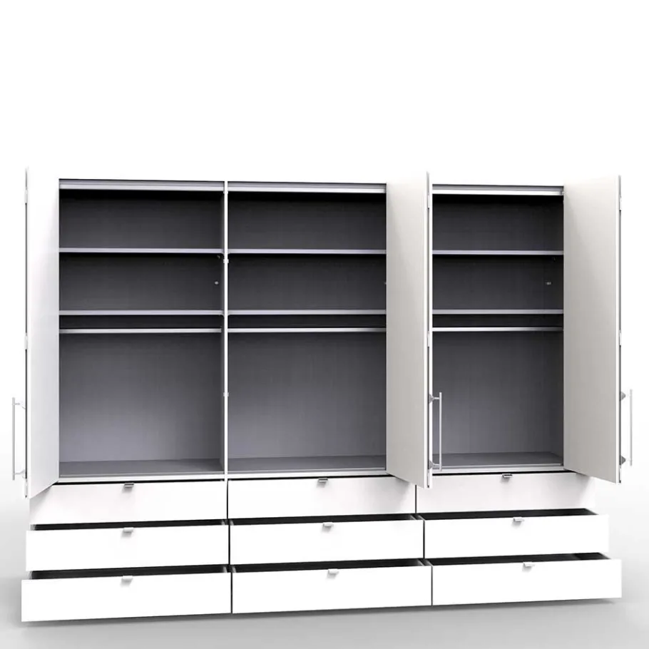 Online 3m Schlafzimmerschrank mit neun Schubladen - Rativian Kleiderschränke|Schränke