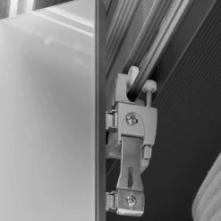 Best 3m 4-türiger Kleiderschrank in Weiß Glasfront - Cara Kleiderschränke