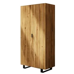 Online Massiv Kleiderschrank Manzey aus Wildeiche geölt Kleiderschränke